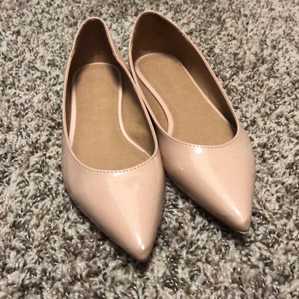 ASOS Nude Pointed Flats